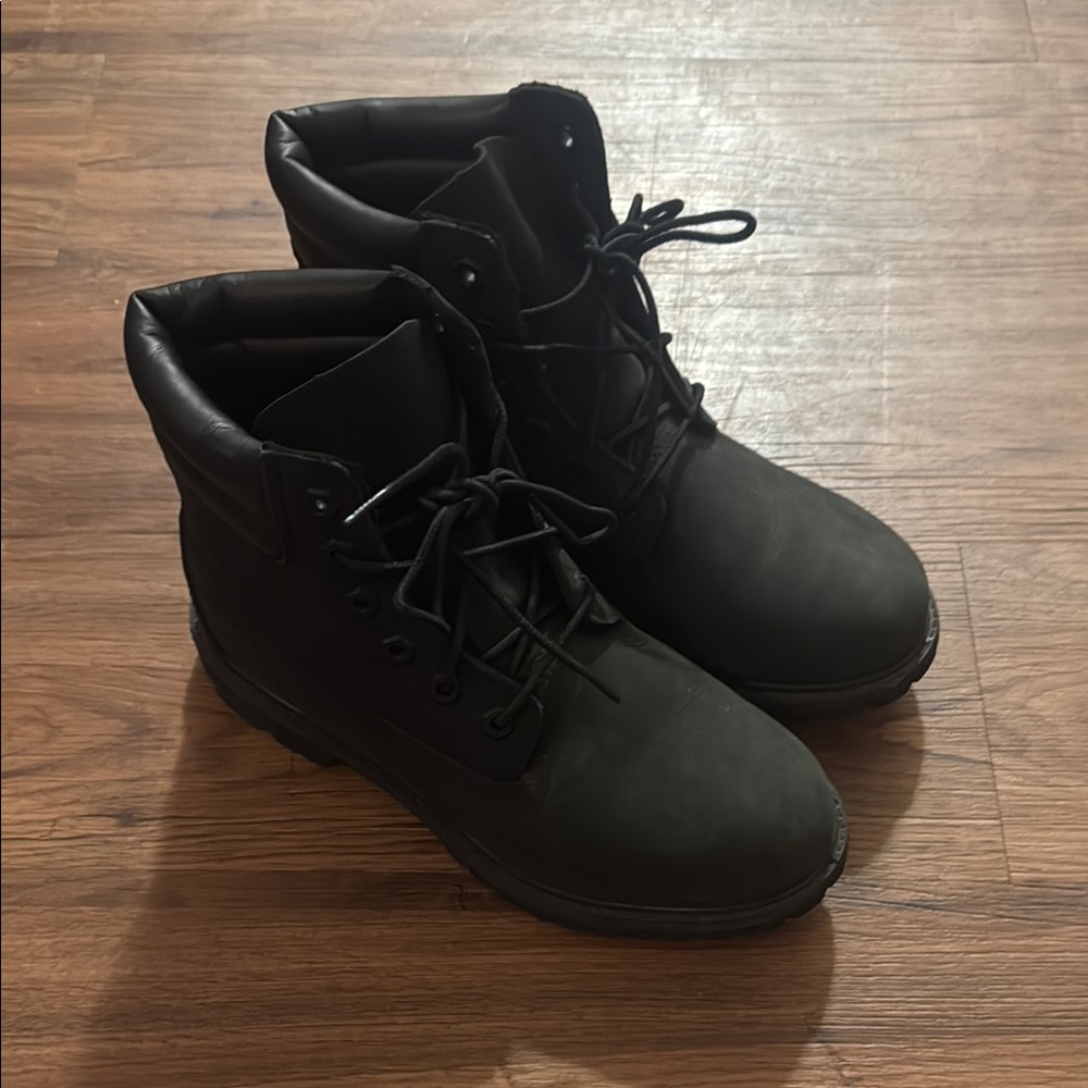 Timberland Black Rugged Ankle Boots